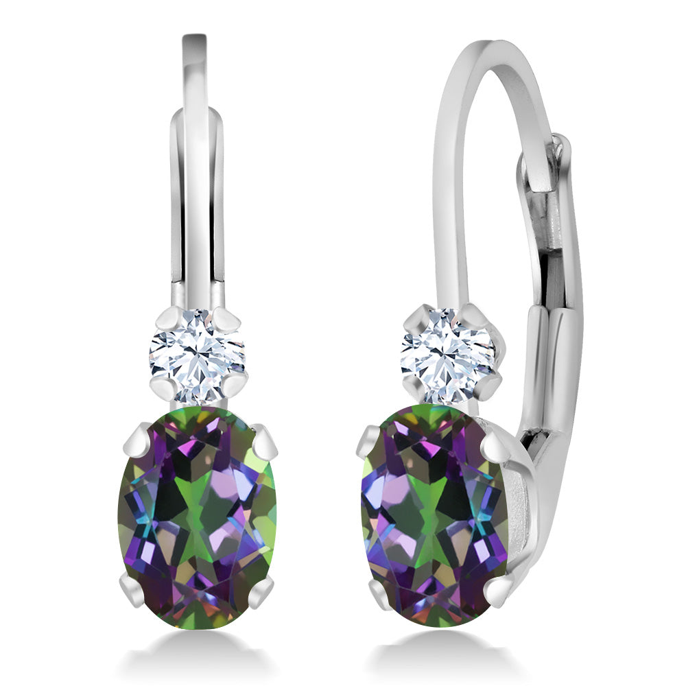 Green Mystic Topaz_Earrings in 925 Sterling Silver