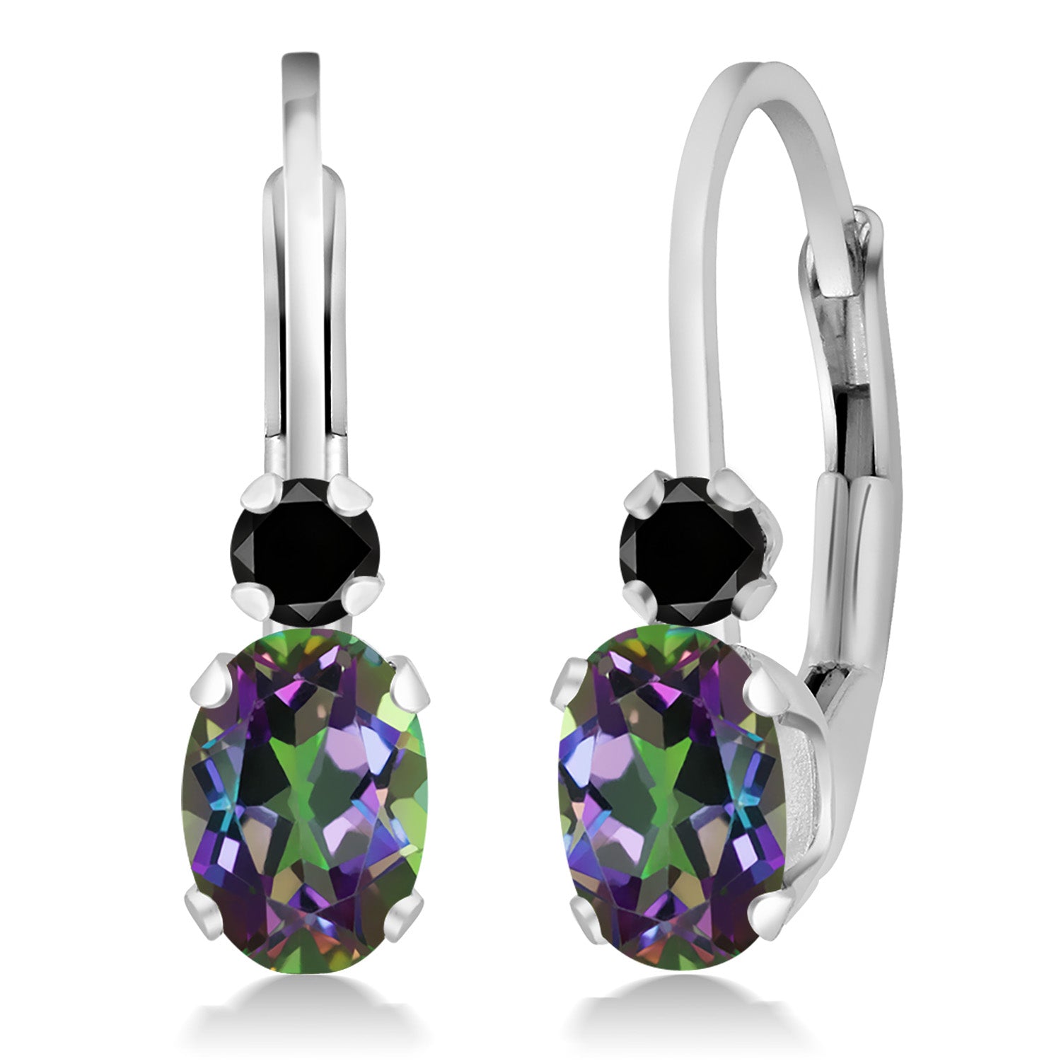 Green Mystic Topaz_Earrings in 925 Sterling Silver