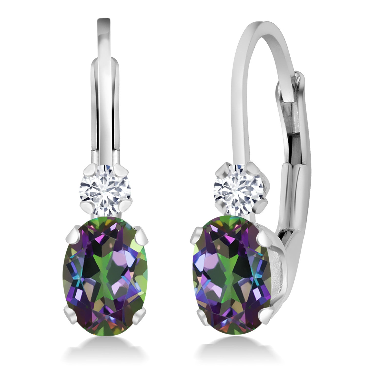 Green Mystic Topaz_Earrings in 925 Sterling Silver