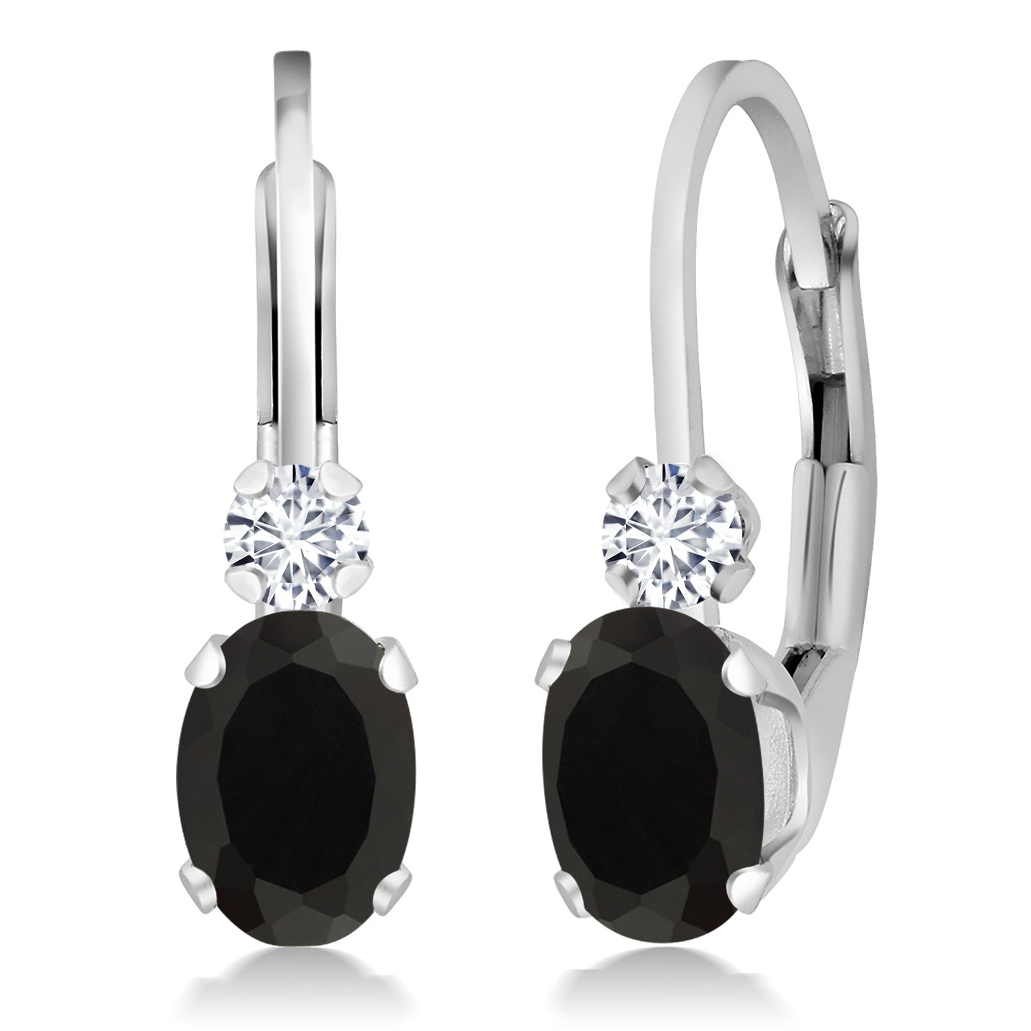 Onyx - December_Earrings in 925 Sterling Silver