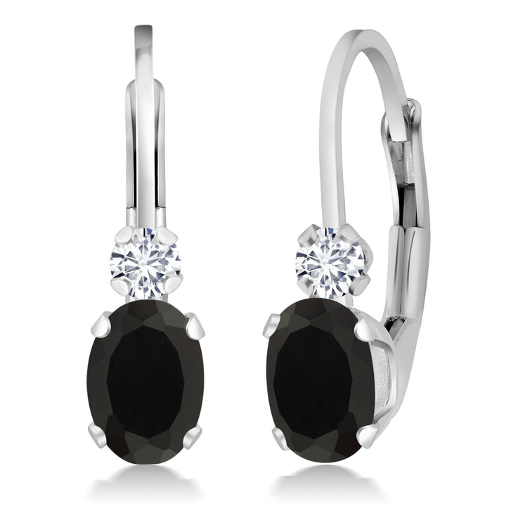 Onyx - December_Earrings in 925 Sterling Silver