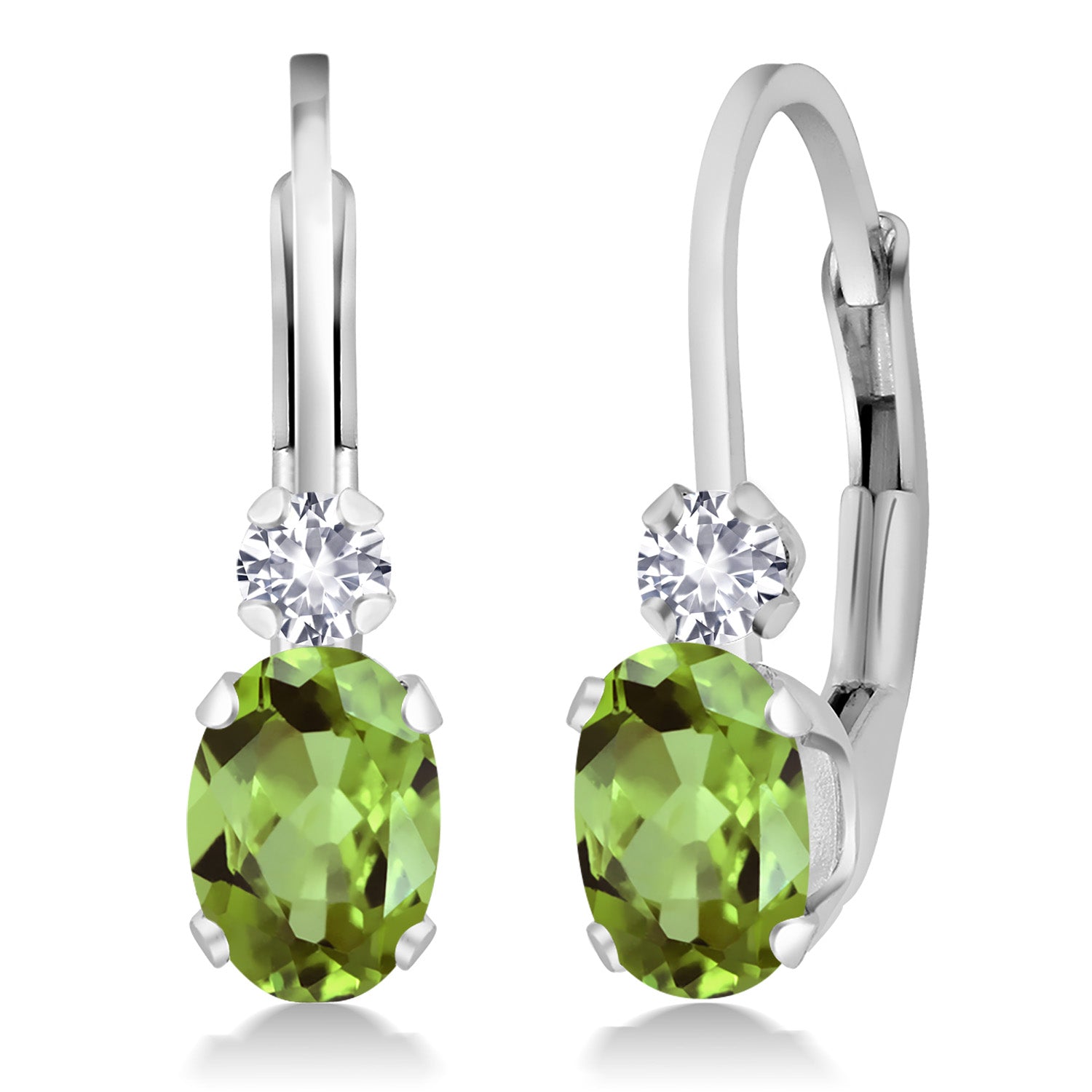 Peridot - August_Earrings in 925 Sterling Silver