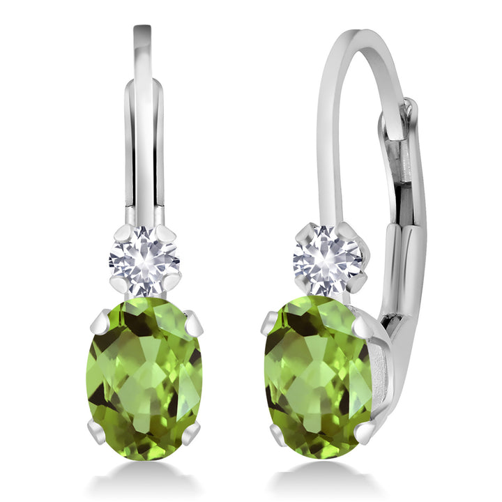 Peridot - August_Earrings in 925 Sterling Silver