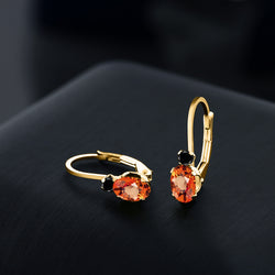 Earrings in 925 Yellow Gold Plated Silver