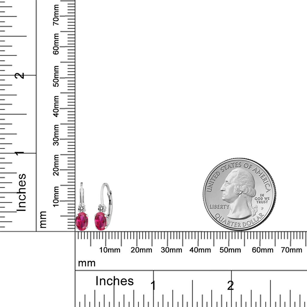 Earrings in 14K White Gold