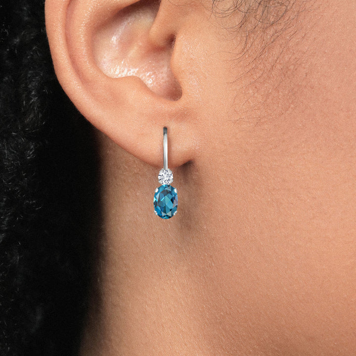 Earrings in 14K White Gold