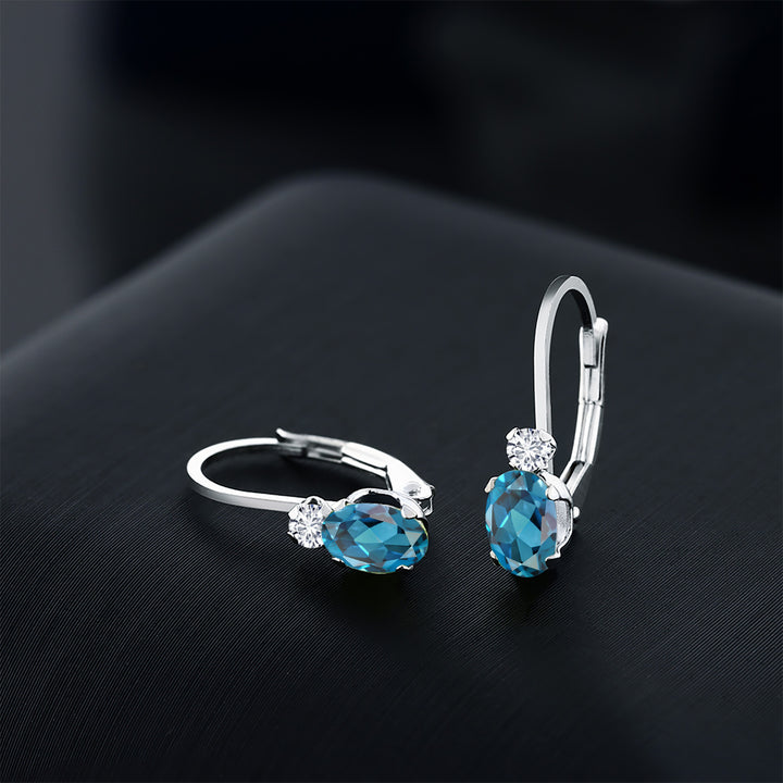 Earrings in 14K White Gold