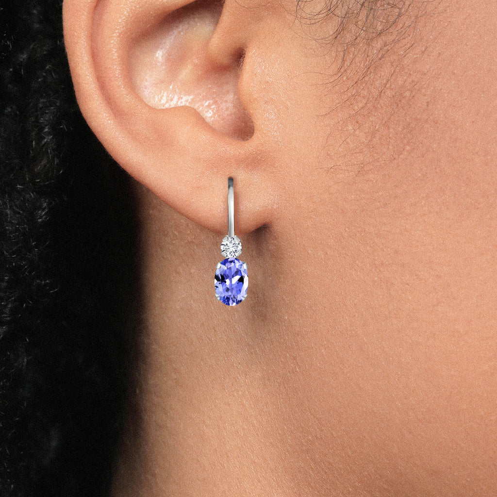Earrings in 14K White Gold