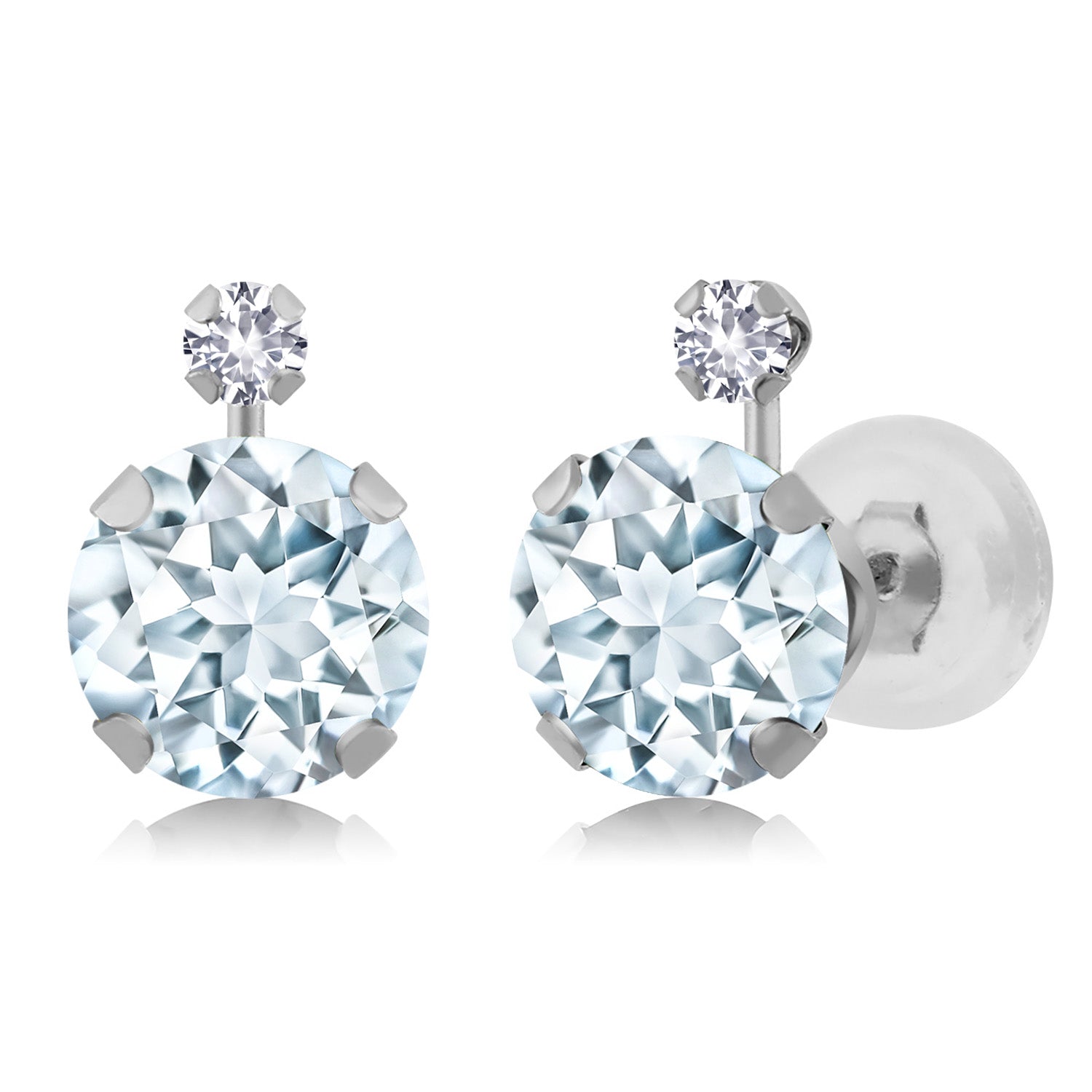 Earrings in 14K White Gold