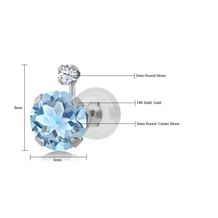 Earrings in 14K White Gold