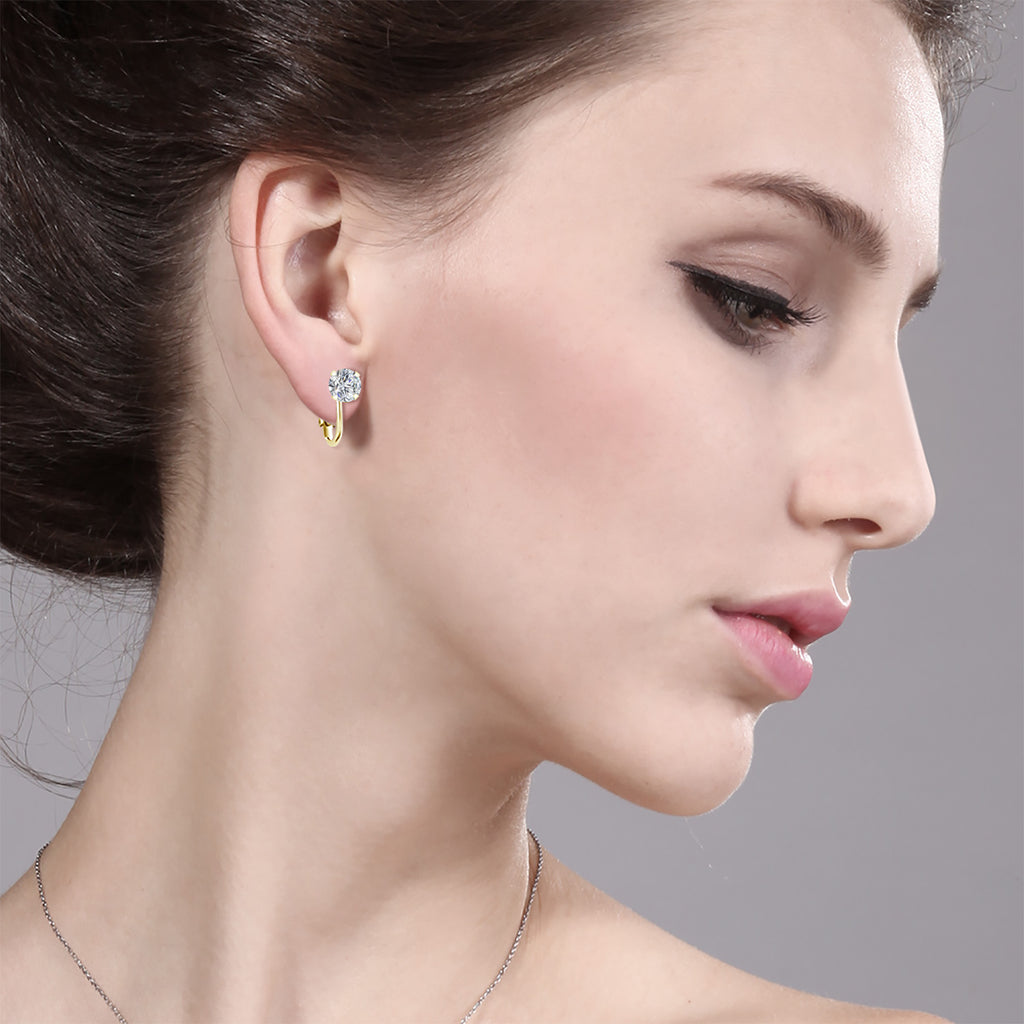 Earrings in 925 Yellow Gold Plated Silver