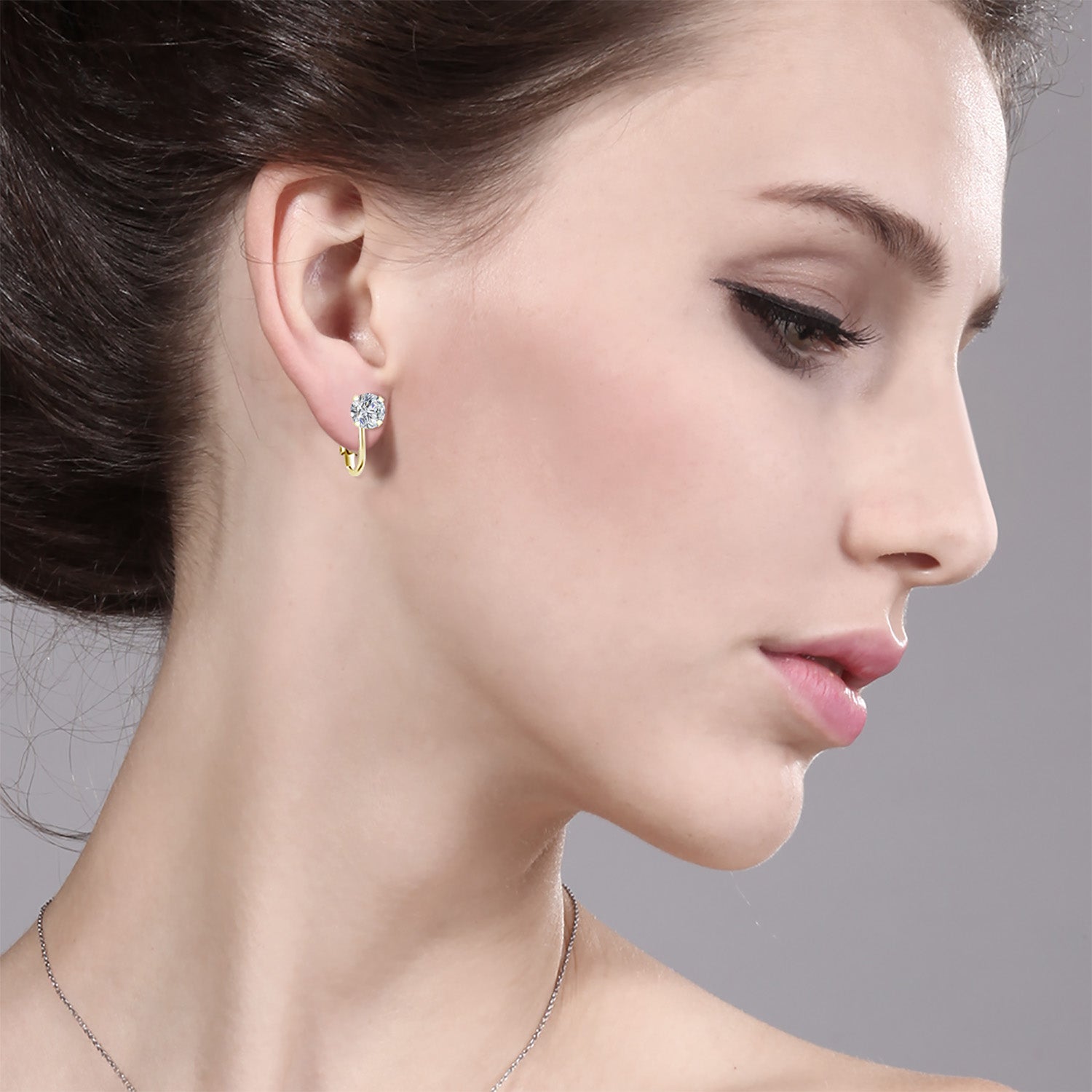 Earrings in 925 Yellow Gold Plated Silver