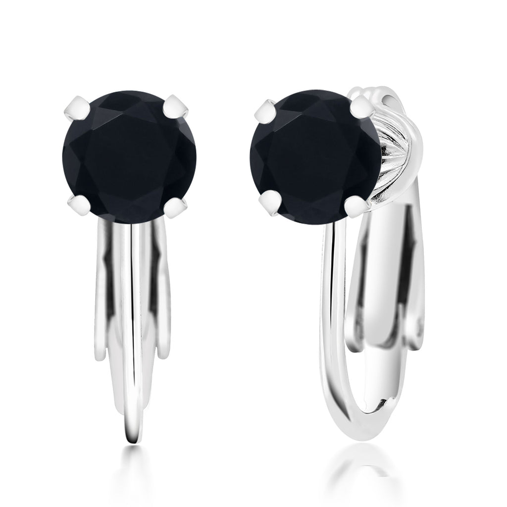 Onyx - December_Earrings in 925 Sterling Silver