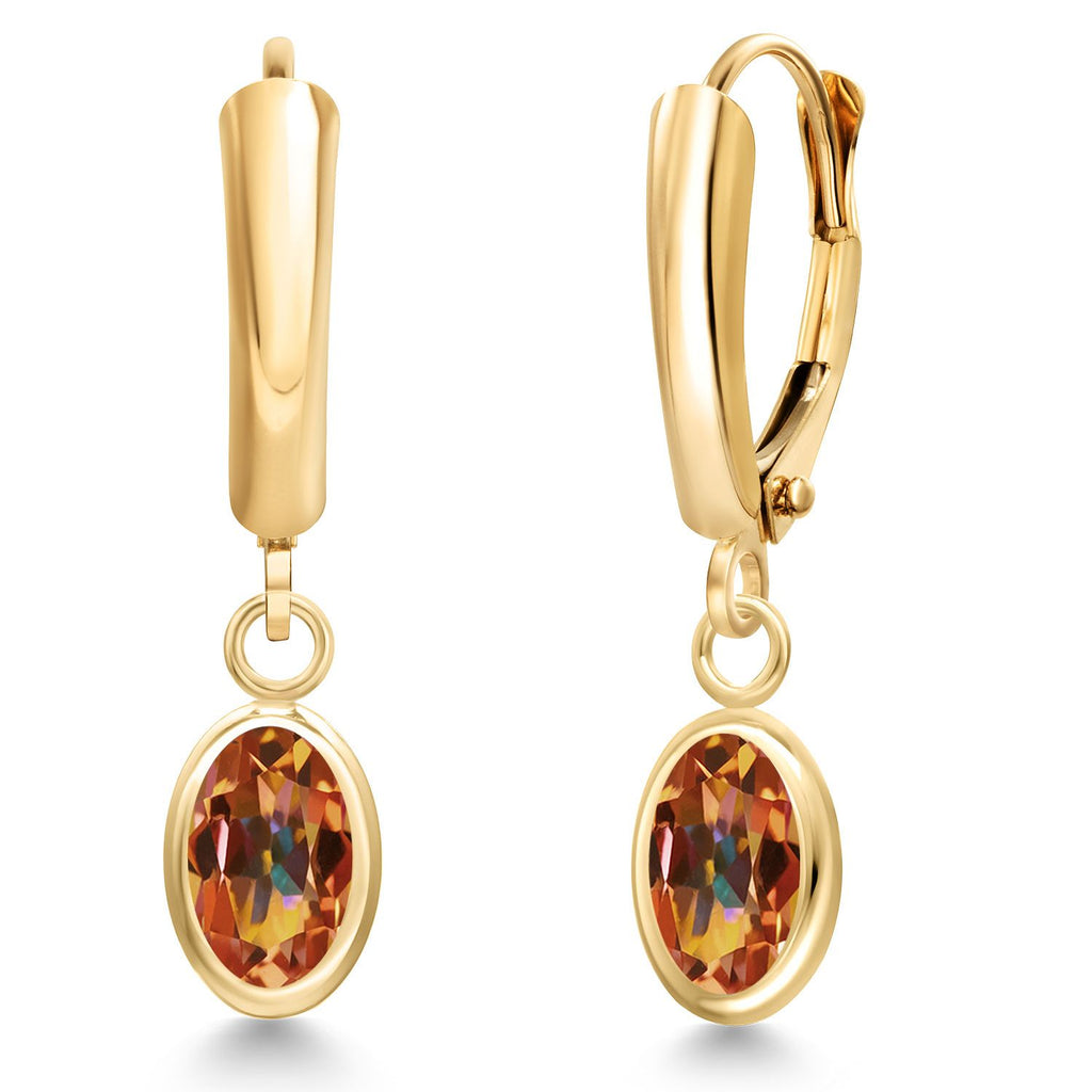 Ecstasy Mystic Topaz_Earrings in 14K Yellow Gold