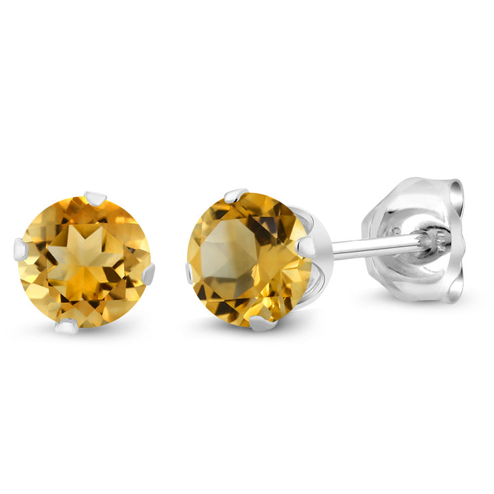Citrine - November_Earrings in 925 Sterling Silver