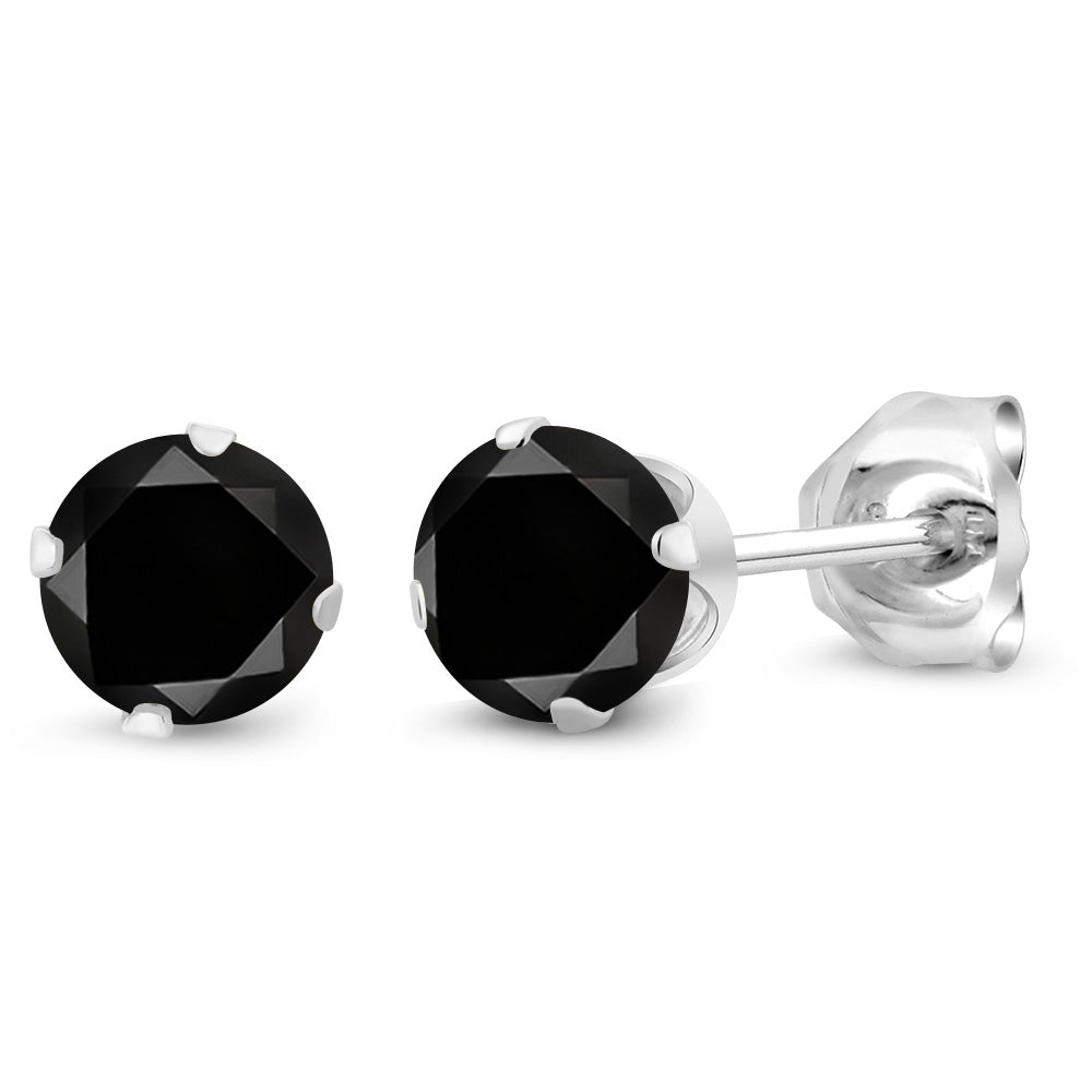 Black Diamond_Earrings in 925 Sterling Silver