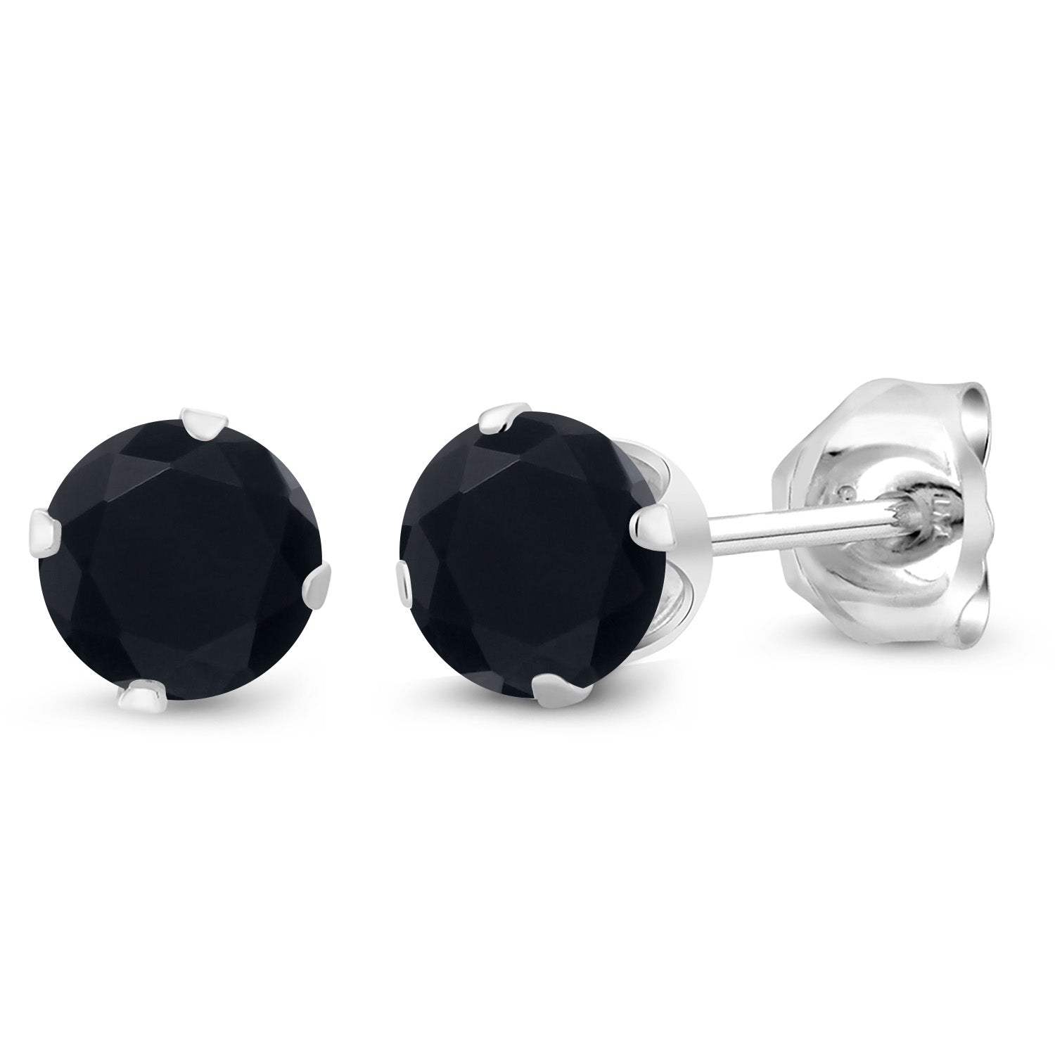 Onyx - December_Earrings in 925 Sterling Silver