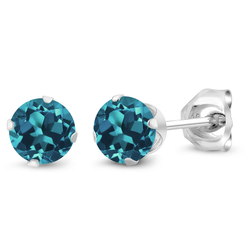 London Blue Topaz - November_Earrings in 925 Sterling Silver