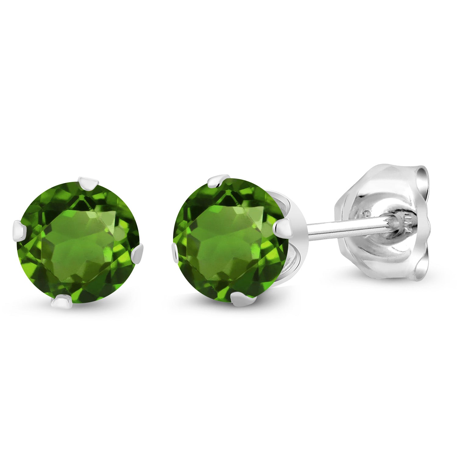 Green Tourmaline - October_Earrings in 925 Sterling Silver