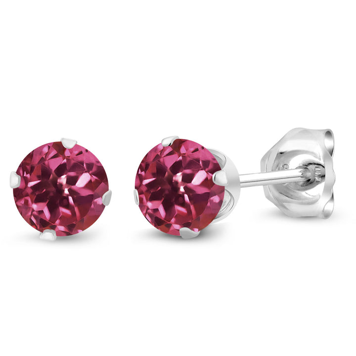 Pink Tourmaline - October_Earrings in 925 Sterling Silver