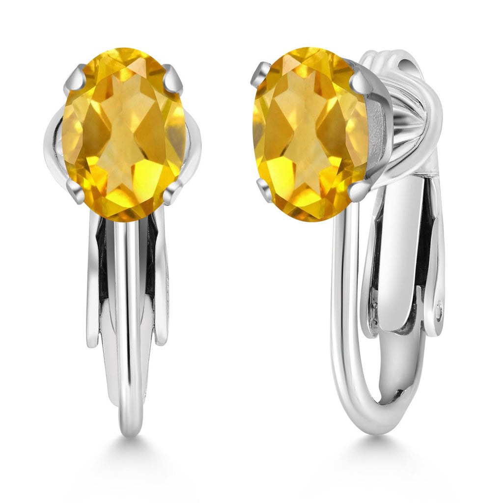 Citrine_Earrings in 925 Sterling Silver