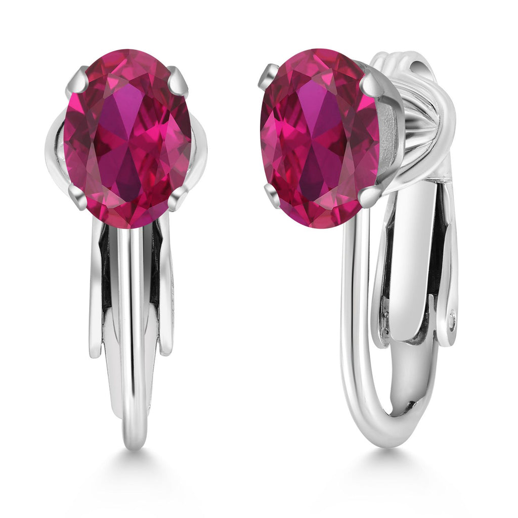 Created Ruby_Earrings in 925 Sterling Silver