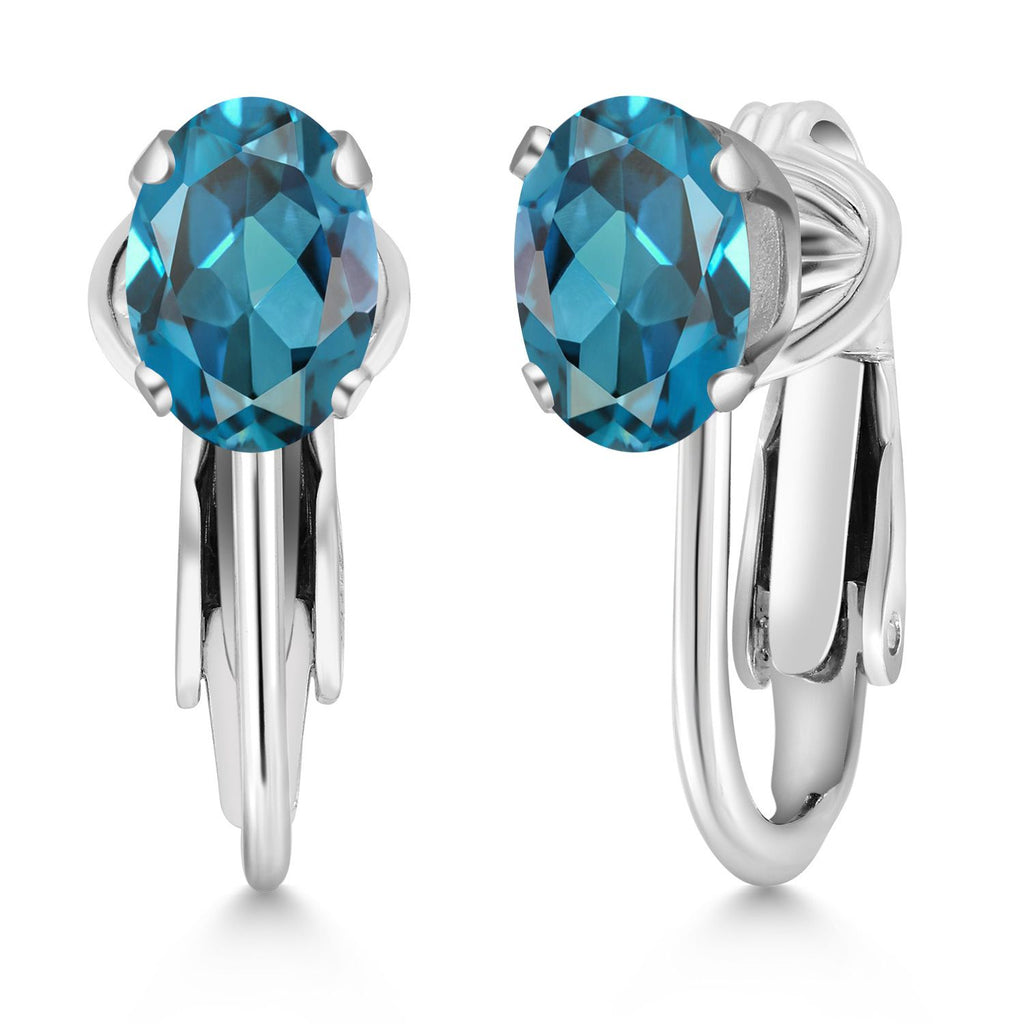 Topaz - November_Earrings in 925 Sterling Silver