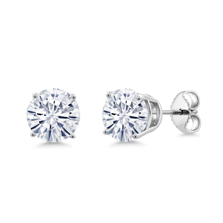 2-4 Cttw Round Gemstone Birthstone Stud Earrings For Women Men | 925 Sterling Silver | Round 7MM | Fine Jewelry Gifts for Women Her Mom Wife Men