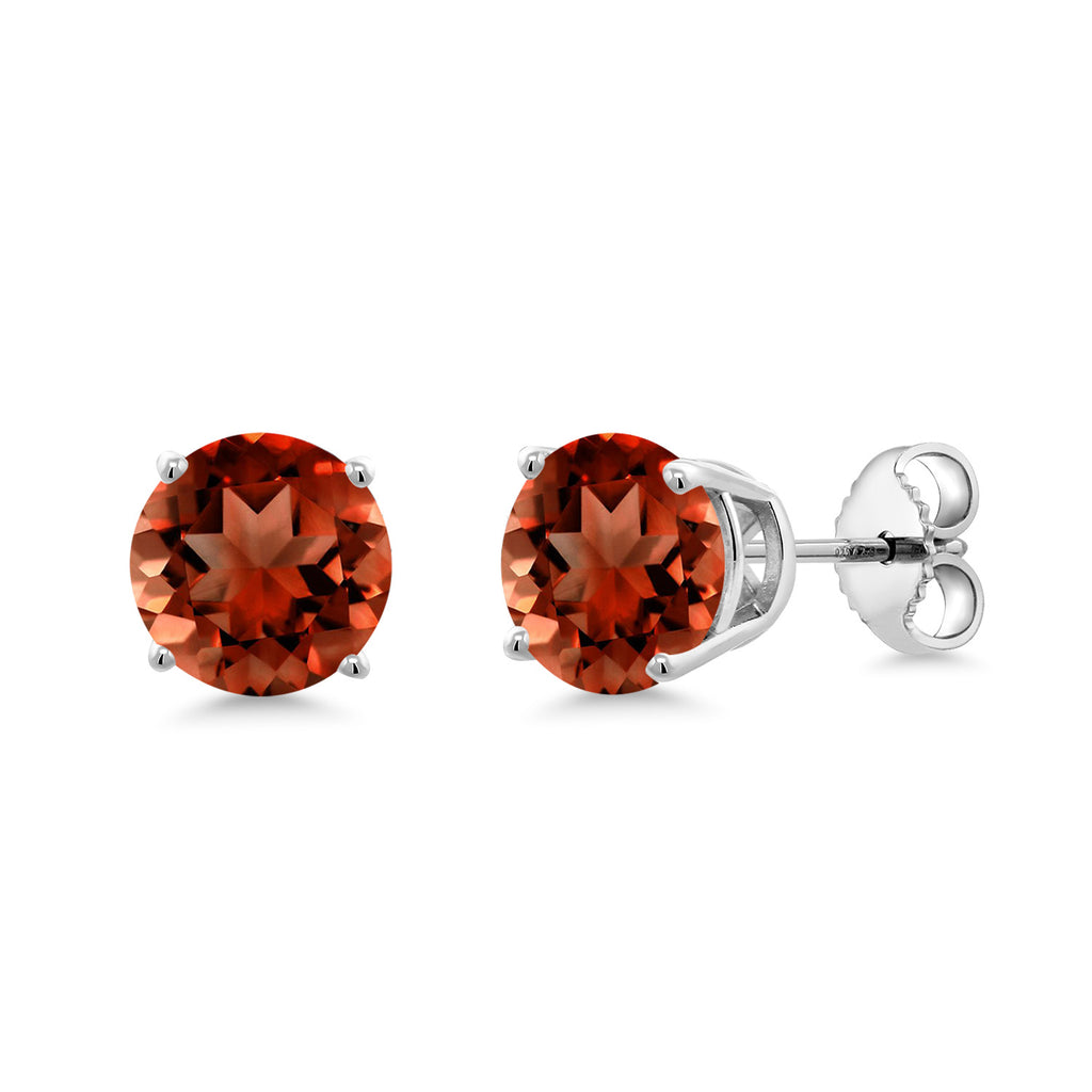 Garnet - January_Earrings in 925 Sterling Silver