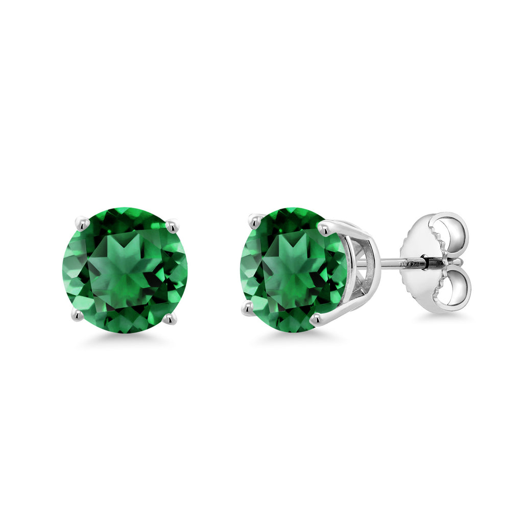Nano Emerald - May_Earrings in 925 Sterling Silver