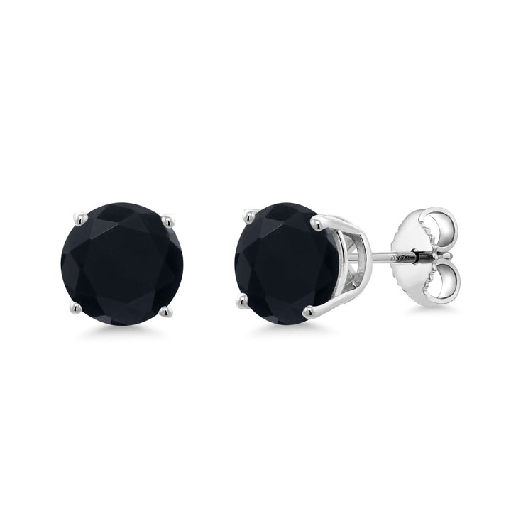 2-4 Cttw Round Gemstone Birthstone Stud Earrings For Women Men | 925 Sterling Silver | Round 7MM | Fine Jewelry Gifts for Women Her Mom Wife Men