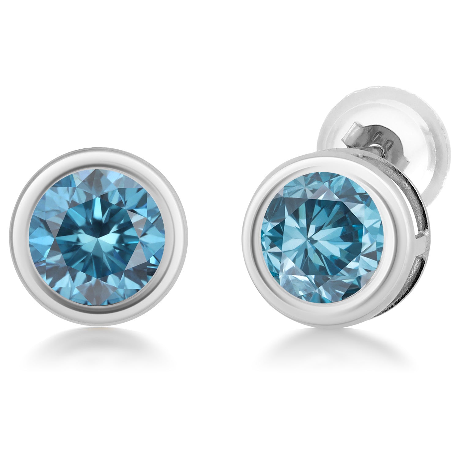 Earrings in 14K White Gold