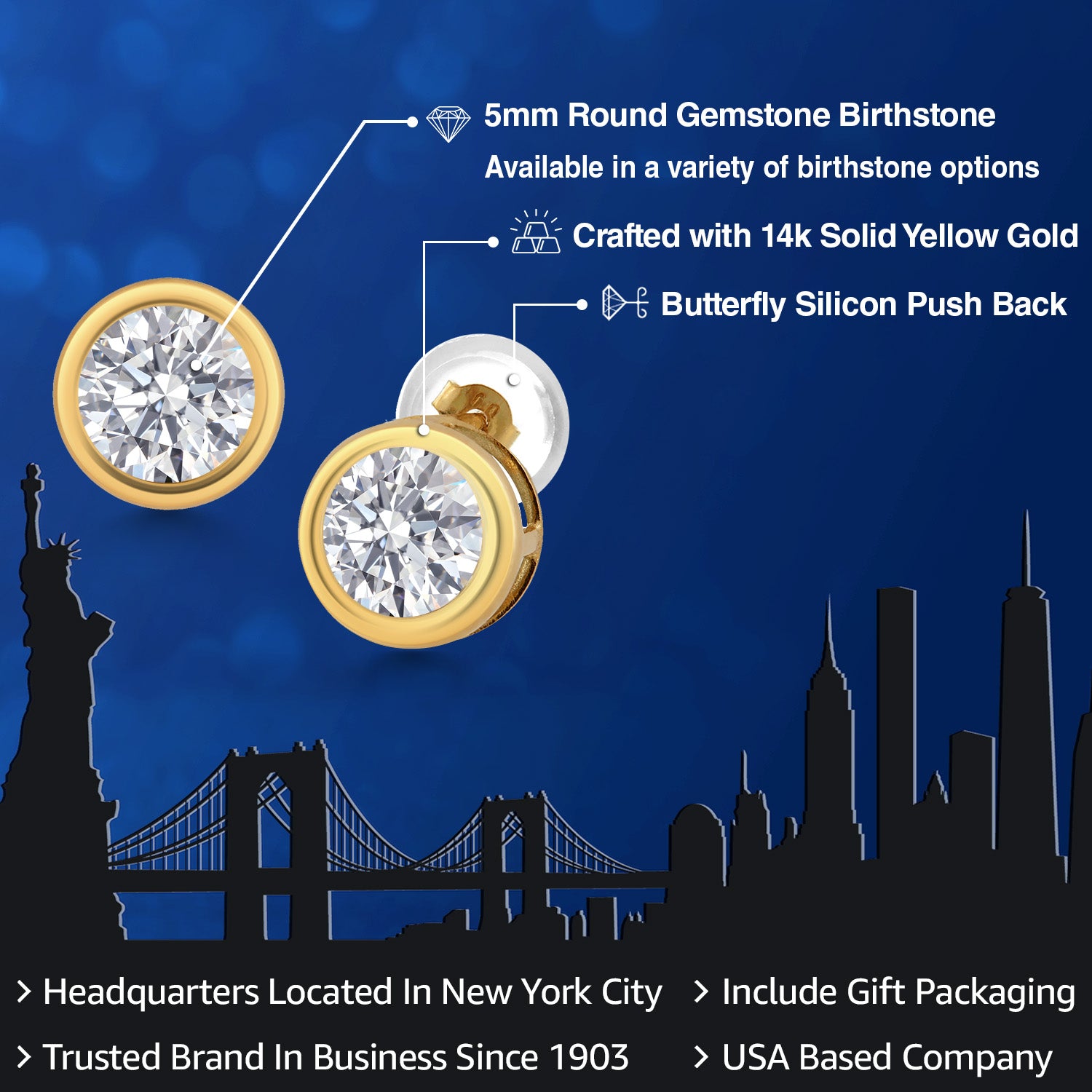 E - F_Earrings in 14K Yellow Gold