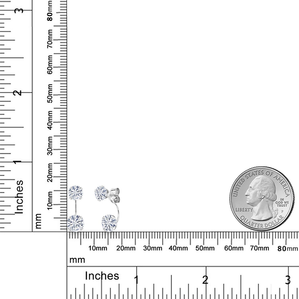 Near Colorless (GH)_Earrings in 14K White Gold