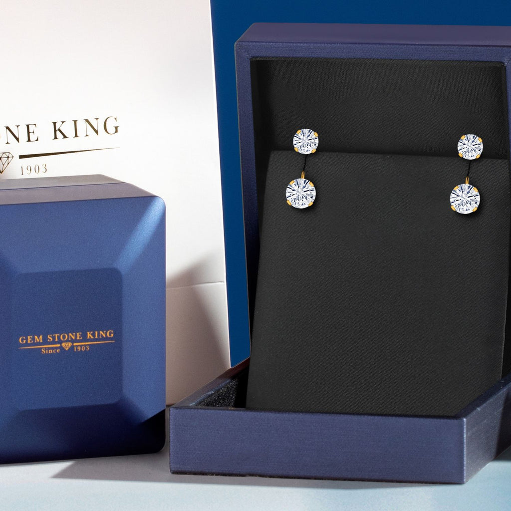 Near Colorless (GH)_Earrings in 14K Yellow Gold
