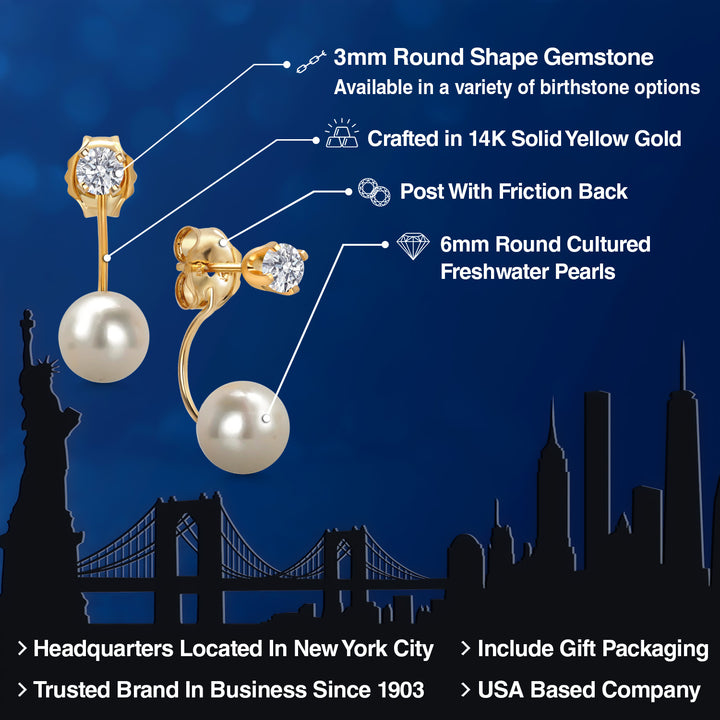 Earrings in 14K Yellow Gold