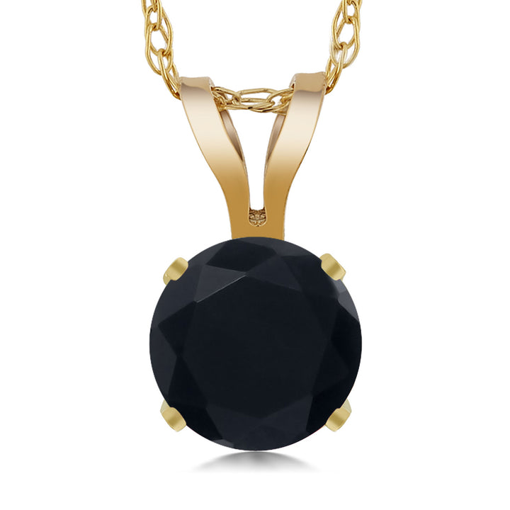 Onyx - December_14K Yellow Gold_Pendant in 14K Yellow Gold