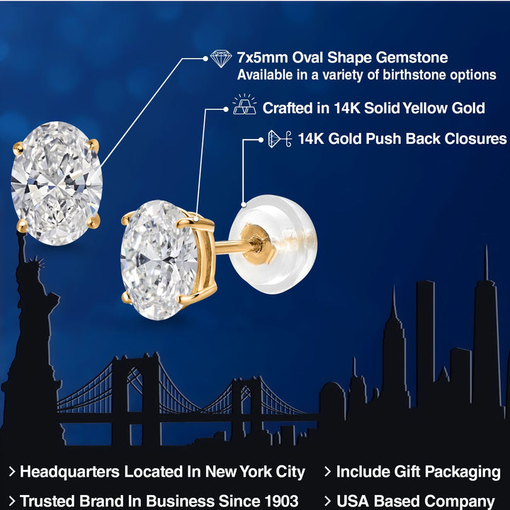 Earrings in 14K Yellow Gold