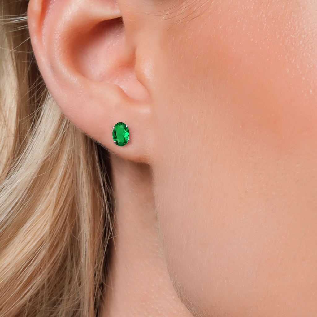 Earrings in 14K White Gold