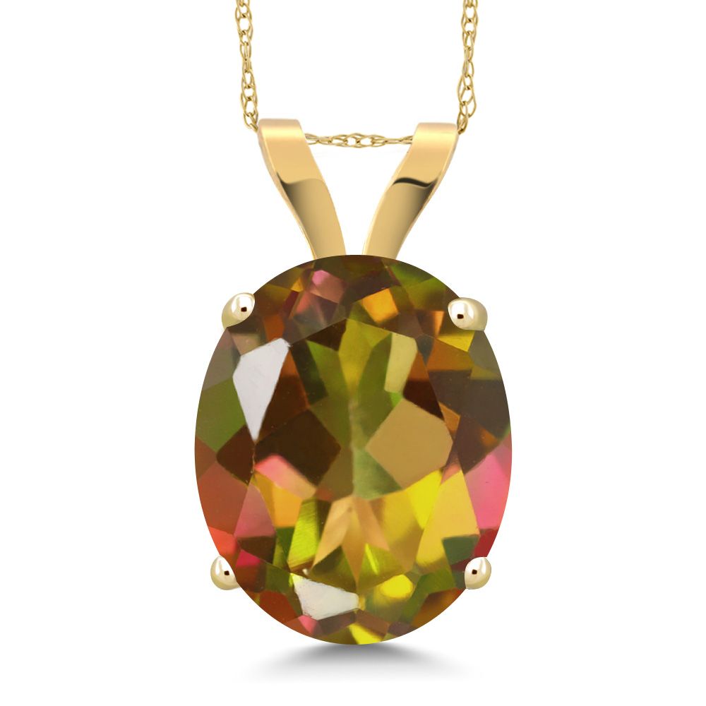 Mango Mystic Topaz_Pendant in 14K Yellow Gold
