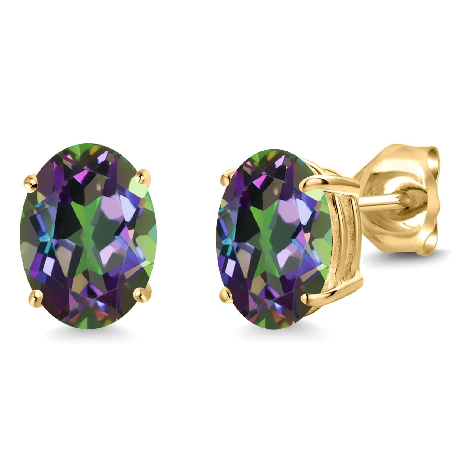 Green Mystic Topaz_14K Yellow Gold_Earrings in 14K Yellow Gold