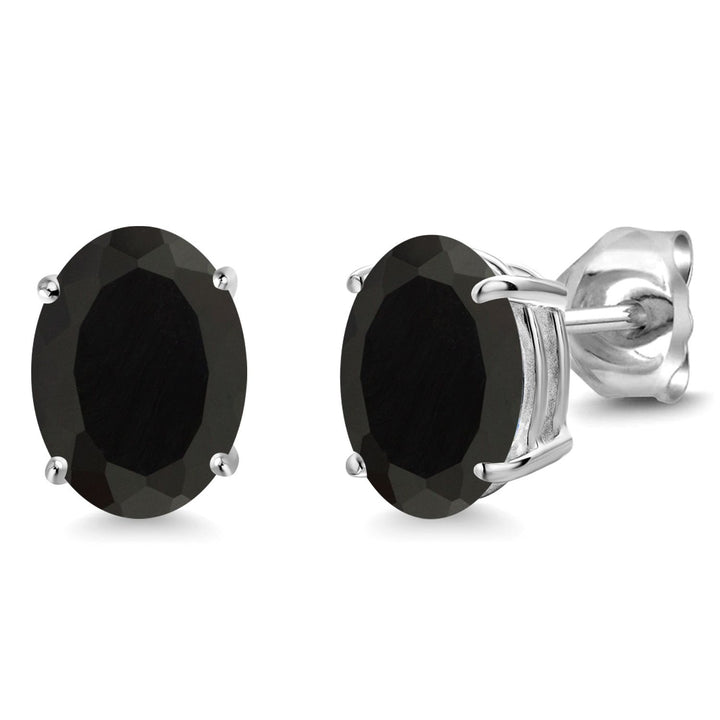 Onyx - December_14K White Gold_Earrings in 14K White Gold