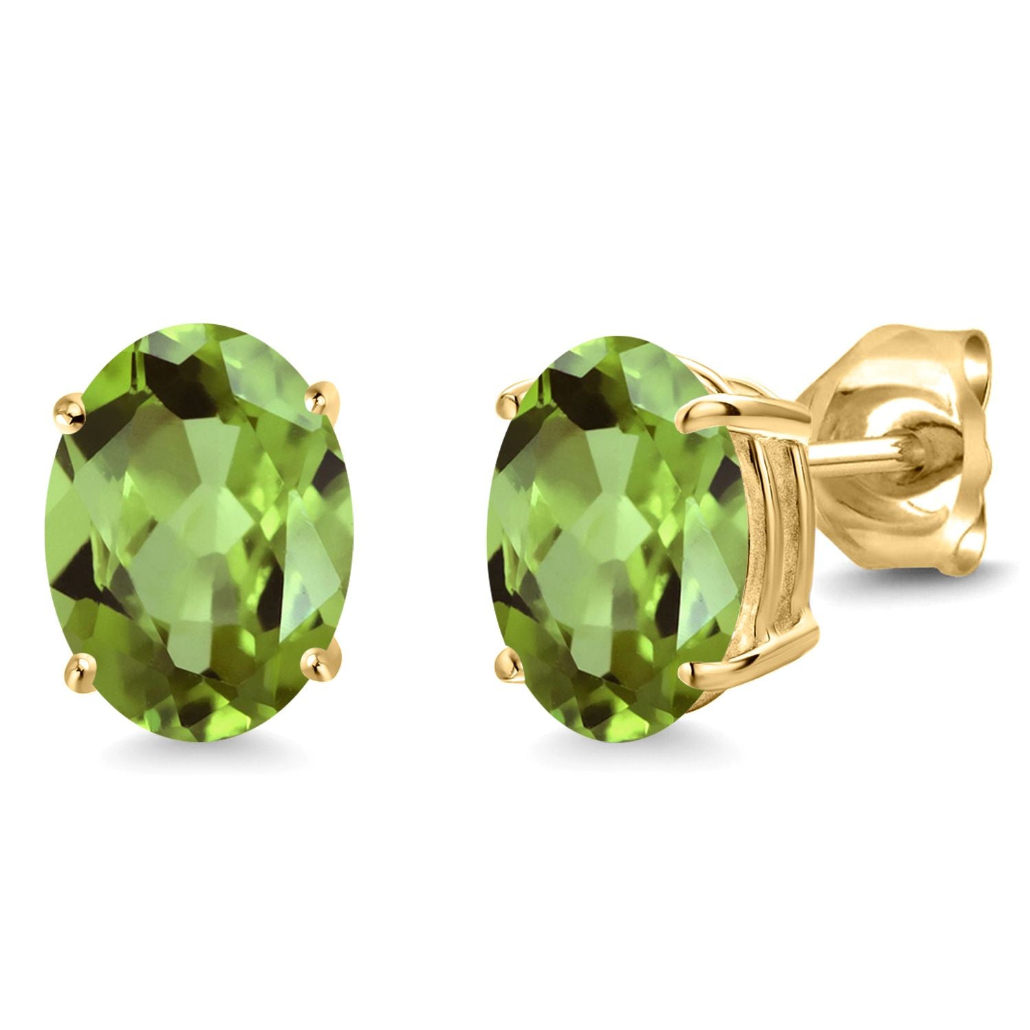 Peridot - August_14K Yellow Gold_Earrings in 14K Yellow Gold
