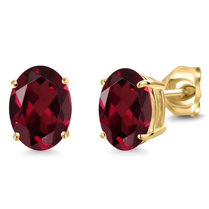 Rhodolite Garnet_14K Yellow Gold_Earrings in 14K Yellow Gold