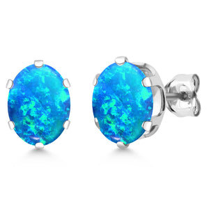 Blue_Earrings in 925 Sterling Silver