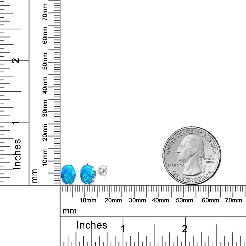 Blue_Earrings in 925 Sterling Silver