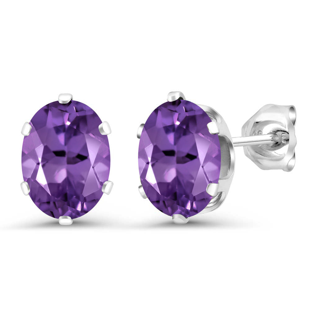Amethyst - February_Earrings in 925 Sterling Silver