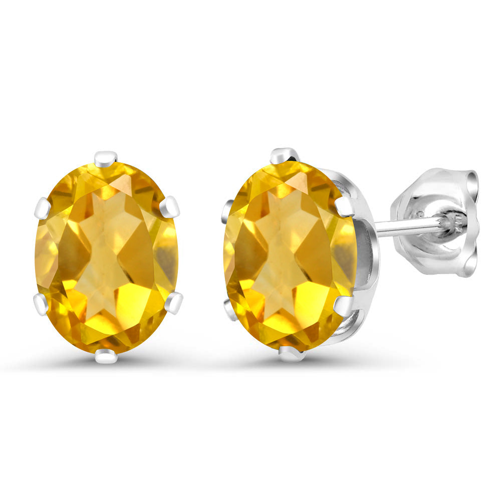 Citrine - November_Earrings in 925 Sterling Silver