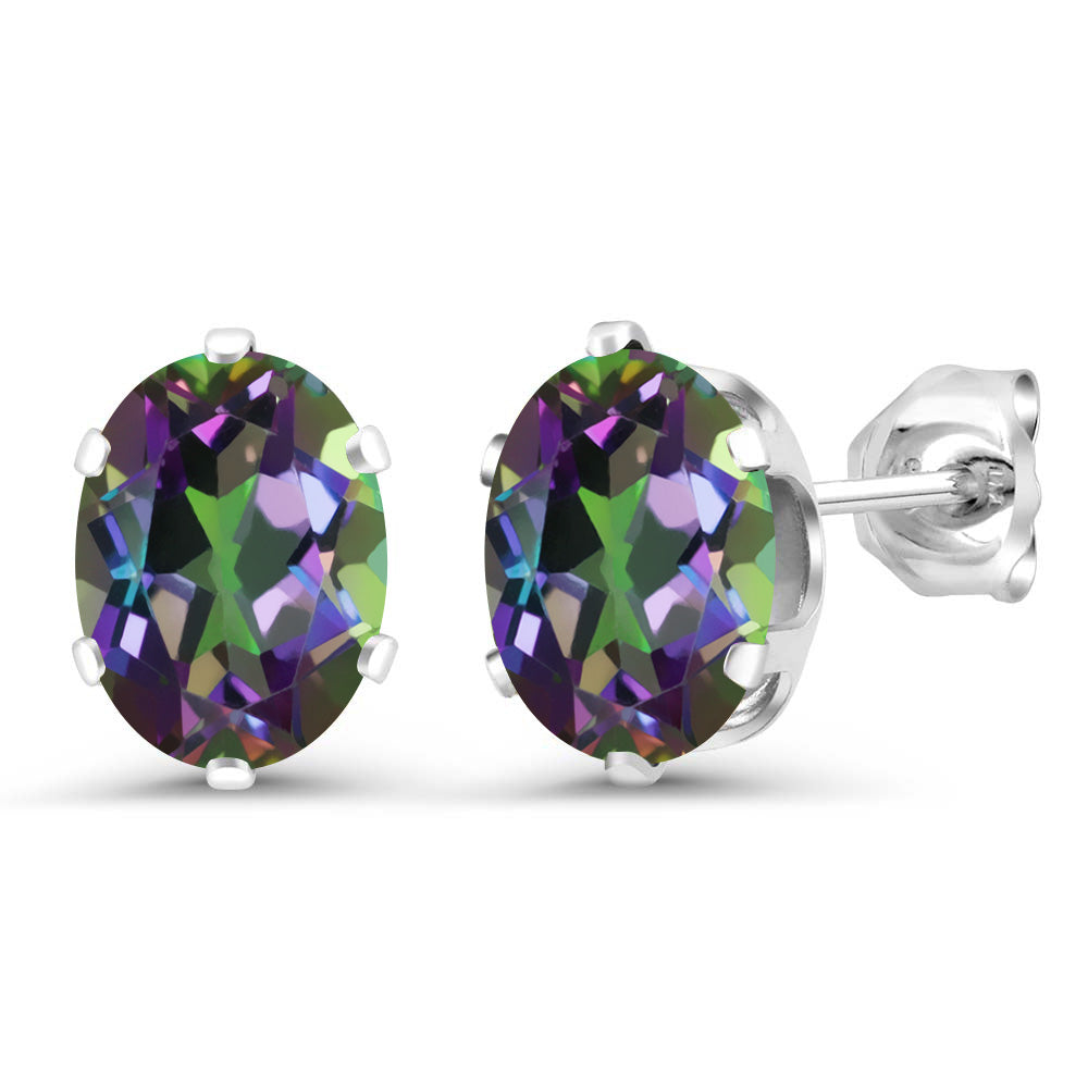 Green Mystic Topaz_Earrings in 925 Sterling Silver