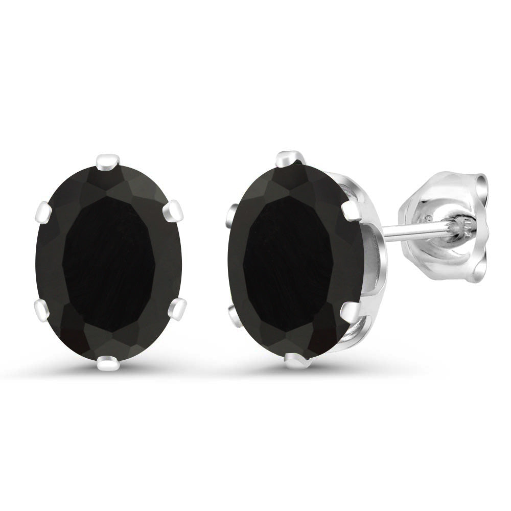 Onyx - December_Earrings in 925 Sterling Silver